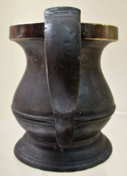 fig 1. Antique English Victorian Pewter