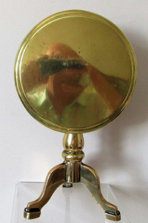 Antique English Georgian Brass Candle Reflector