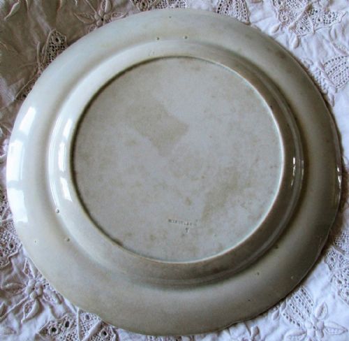 fig 1. Antique English Georgian Blue and White Transfer Plate