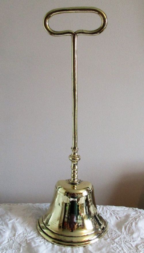 Antique English Georgian Brass Door Porter / Doorstop