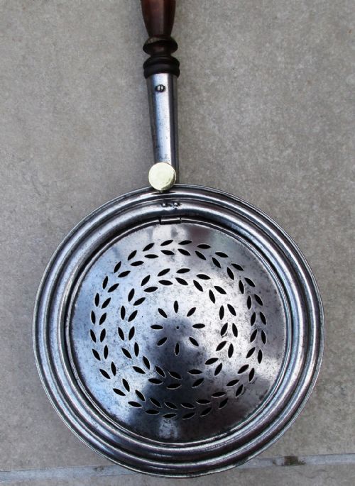 fig 2. Antique English Victorian Steel Chestnut Roaster