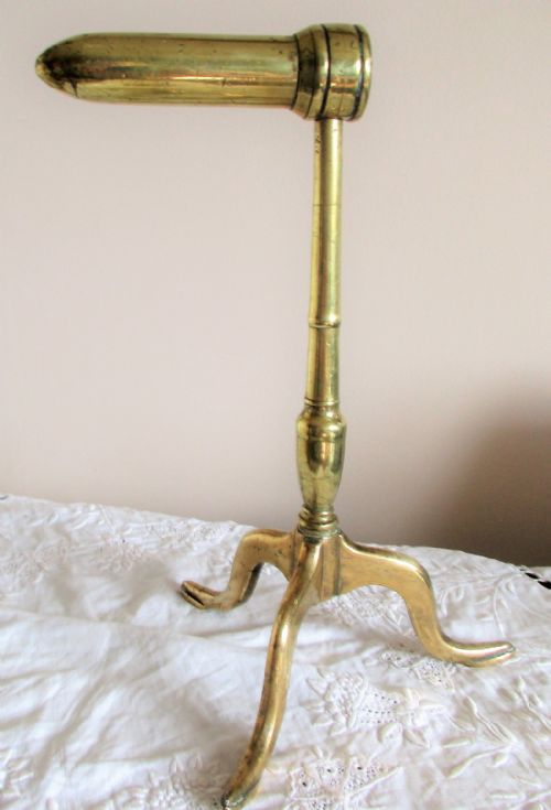 Antique English Georgian Brass Goffering Iron