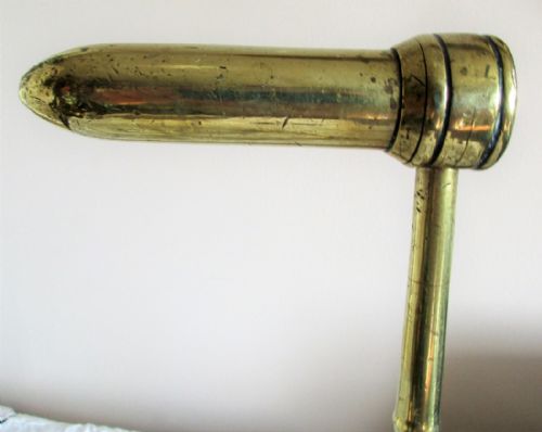 fig 1. Antique English Georgian Brass Goffering Iron