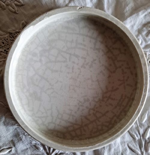 fig 1. Antique English Victorian Pratt-ware Pot-lid ~