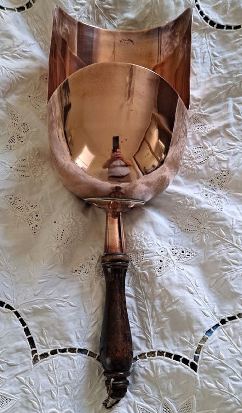 fig 2. Antique English Victorian Copper Dry Goods Scoop