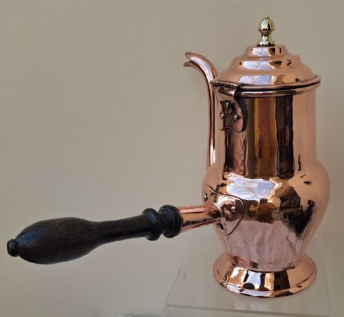 fig 1. Antique English Georgian Copper Coffee Pot