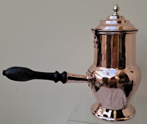 fig 2. Antique English Georgian Copper Coffee Pot