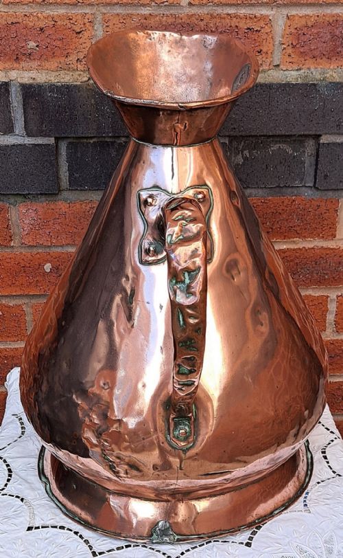 fig 1. Antique Victorian Copper 5 Gallon Harvest Measure
