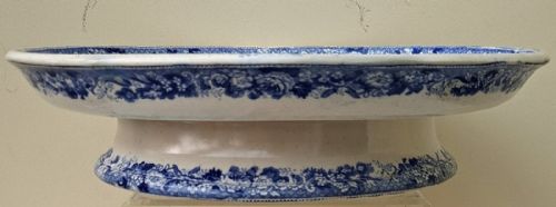 fig 2. Antique English Georgian Blue and White Transfer