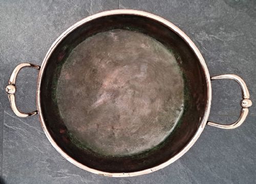 fig 1. Antique English Victorian Copper Cream Setting Pan