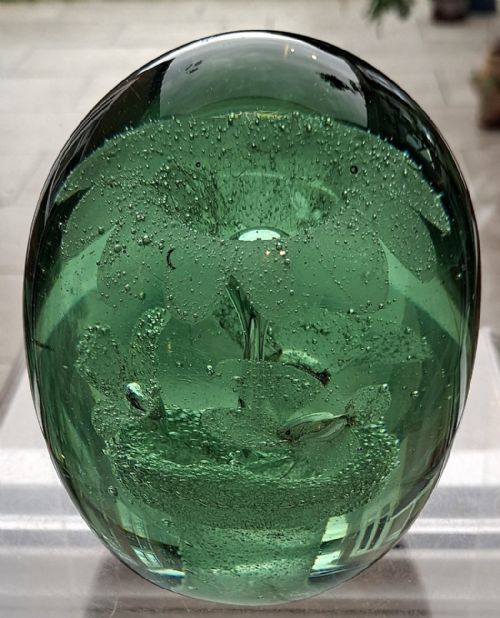 Antique English Victorian Bottle-glass Flower-pot Dump