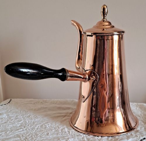 fig 2. Antique English Georgian Copper Coffee Pot ~ William Soutter & Sons