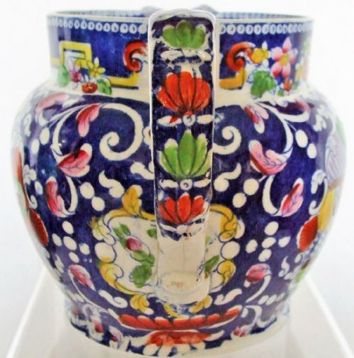 fig 1. Antique English Georgian Chinoiserie Transfer Printed Quart Jug ~ Baggerley & Ball