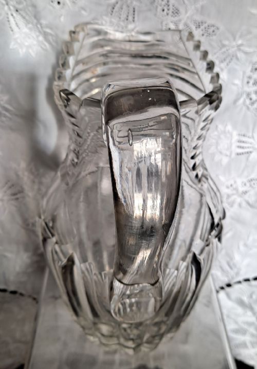 ANTIQUE LATE REGENCY CUT GLASS WATER JUG - ADDITIONAL PHOTO 1