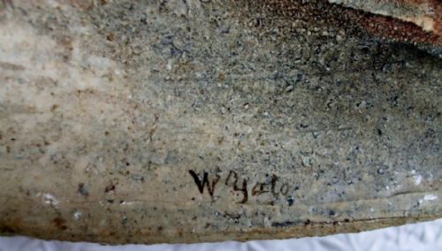 ANTIQUE ENGLISH VICTORIAN COPELAND POTTERY PLAQUE ON THE LLUGWY N WALES NO 403 DECORATED AND SIGNED BY WILLIAM YALE OF STOKE - ADDITIONAL PHOTO 4