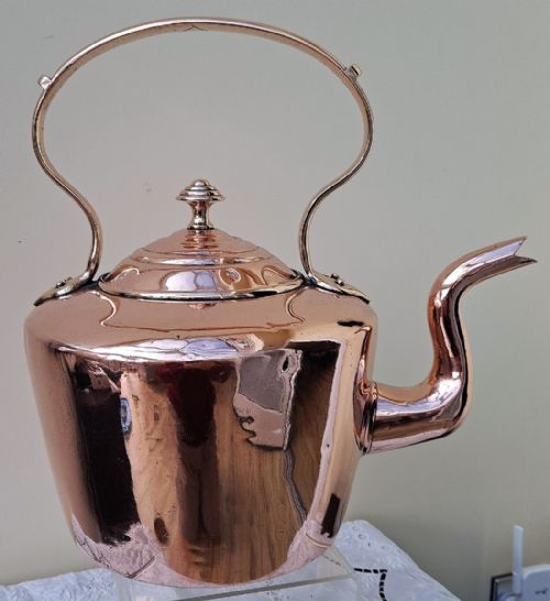 fig 2. Antique English Victorian Copper Kettle