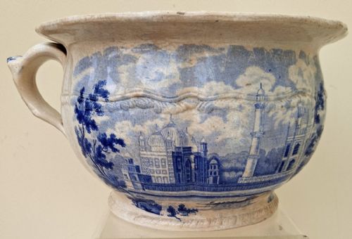 fig 2. Antique English Georgian Blue and White Transfer