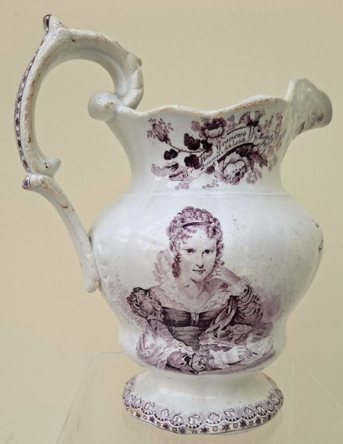 fig 2. Royal Coronation Commemorative Jug ~ King William IV & Queen Adelaide