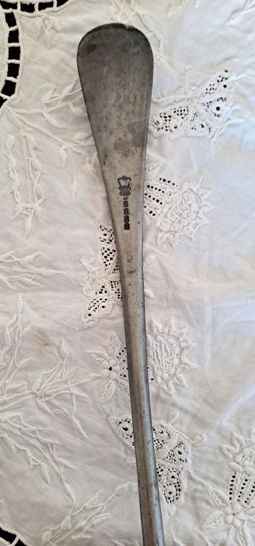 ANTIQUE ENGLISH VICTORIAN PEWTER BASTING LADLE JOHN YATES - ADDITIONAL PHOTO 4