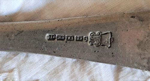 ANTIQUE ENGLISH VICTORIAN PEWTER BASTING LADLE JOHN YATES - ADDITIONAL PHOTO 5