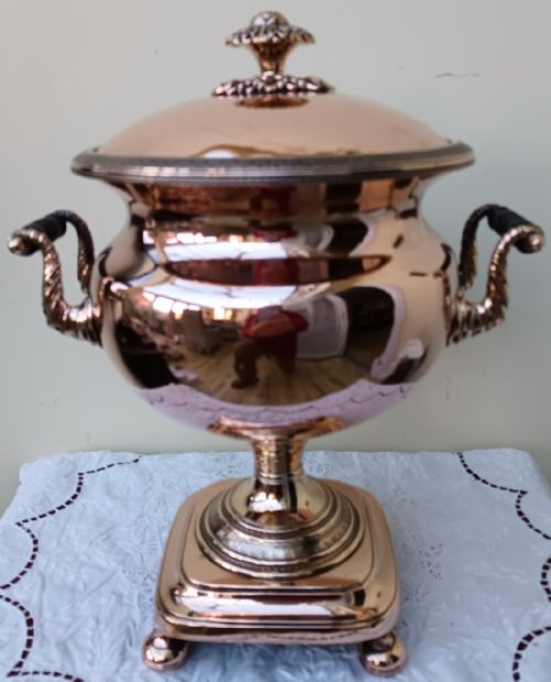 ANTIQUE ENGLISH GEORGIAN COPPER SAMOVAR - ADDITIONAL PHOTO 3
