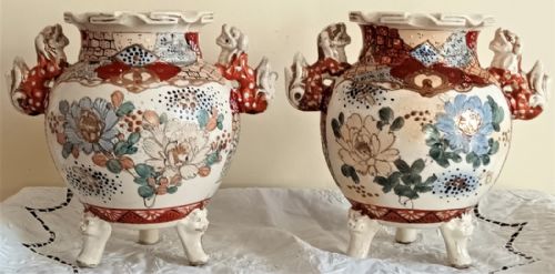 PAIR OF ANTIQUE JAPANESE MEIJI PERIOD SATSUMA VASES - ADDITIONAL PHOTO 2