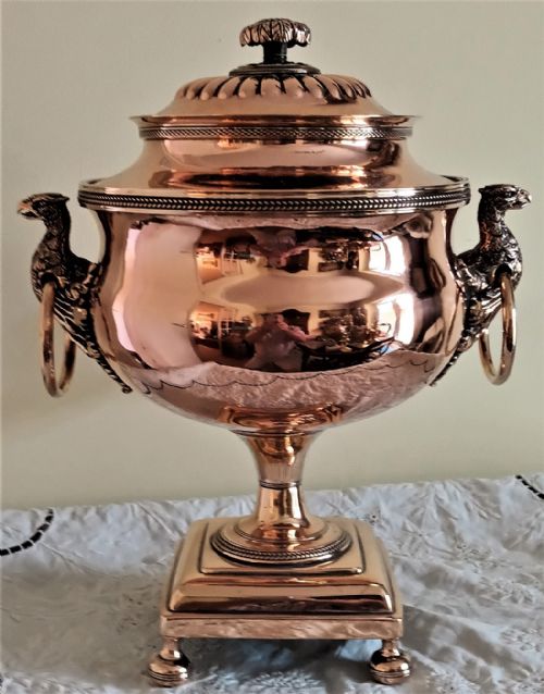 fig 2. Antique English Regency Copper Samovar