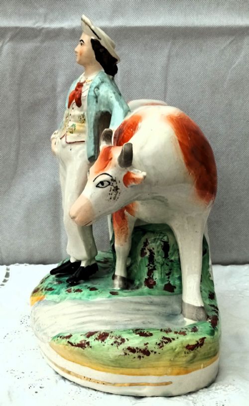 fig 2. Pair of Victorian Staffordshire Figures ~ 
