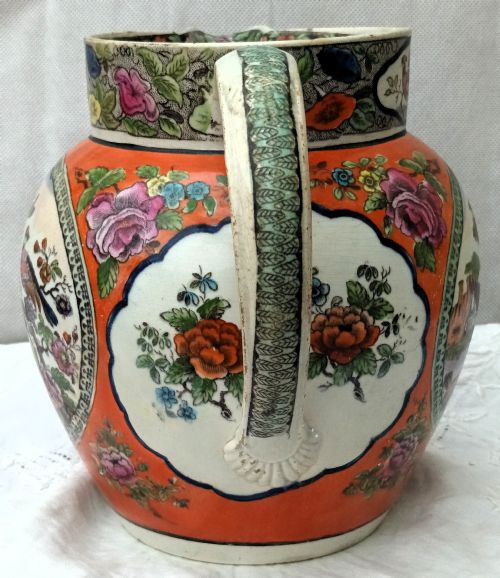 ANTIQUE ENGLISH GEORGIAN PEARLWARE DUTCH JUG PITCHER - ADDITIONAL PHOTO 1