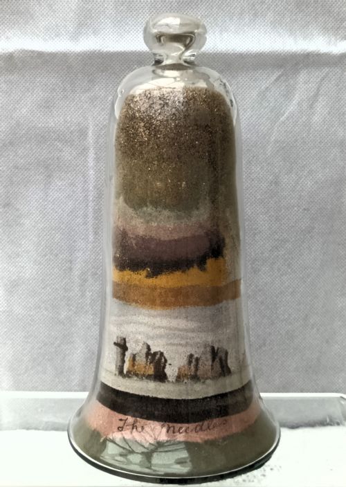 fig 1. Antique Victorian Alum Bay Sand Bell