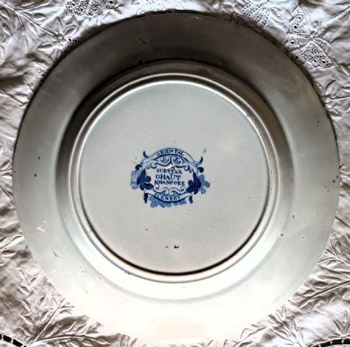 fig 1. Georgian Blue & White Transfer