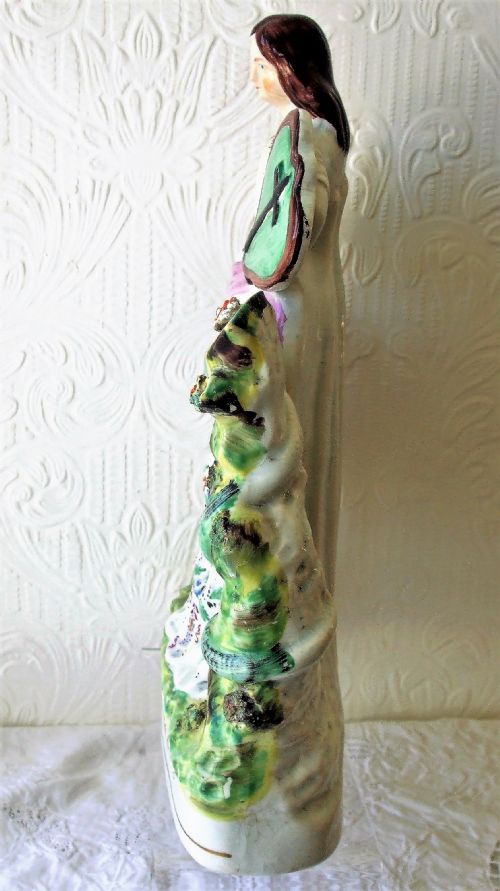 ANTIQUE ENGLISH VICTORIAN STAFFORDSHIRE POTTERY FIGURE GROUP BAND OF HOPE - ADDITIONAL PHOTO 1