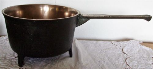 ANTIQUE ENGLISH GEORGIAN BRONZE SKILLET POSNET - ADDITIONAL PHOTO 2