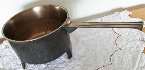 ANTIQUE ENGLISH GEORGIAN BRONZE SKILLET POSNET - ADDITIONAL PHOTO 4
