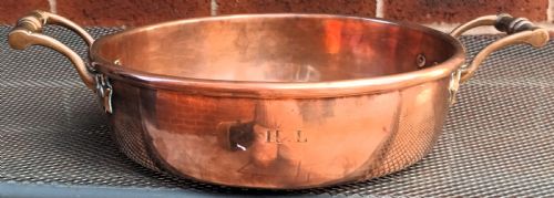 fig 2. Antique English Victorian Copper Cream Setting Pan