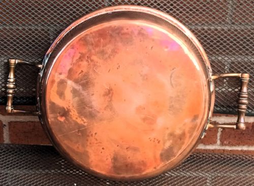fig 3. Antique English Victorian Copper Cream Setting Pan
