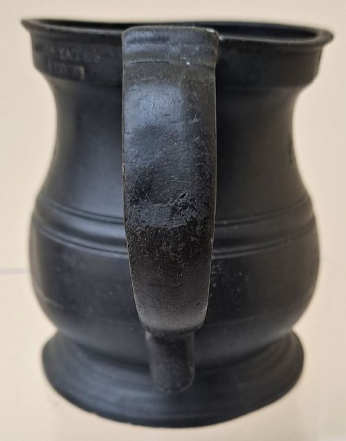 fig 2. Set of 3 Antique English Georgian Pewter Baluster Measures ~ James Yates
