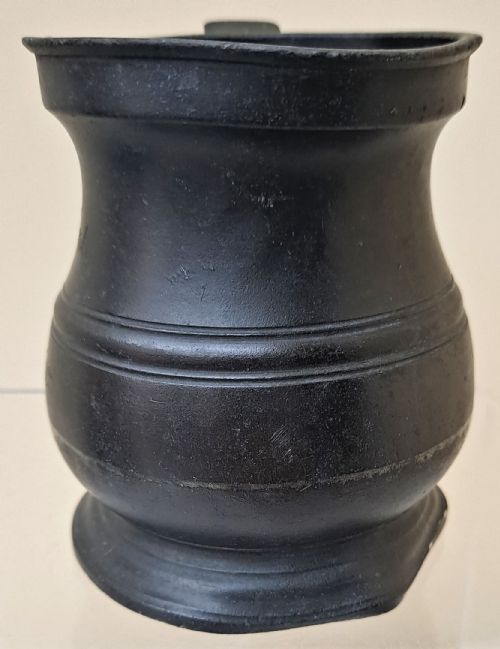 fig 4. Set of 3 Antique English Georgian Pewter Baluster Measures ~ James Yates