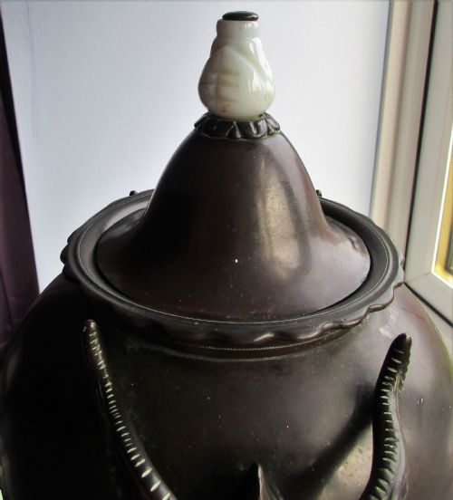 ANTIQUE VICTORIAN PONTYPOOL WARE JAPANNED TEAURN SAMOVAR BENETFINK CO LONDON - ADDITIONAL PHOTO 7