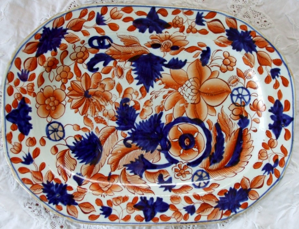 Antique English Georgian Mason's Ironstone Dish