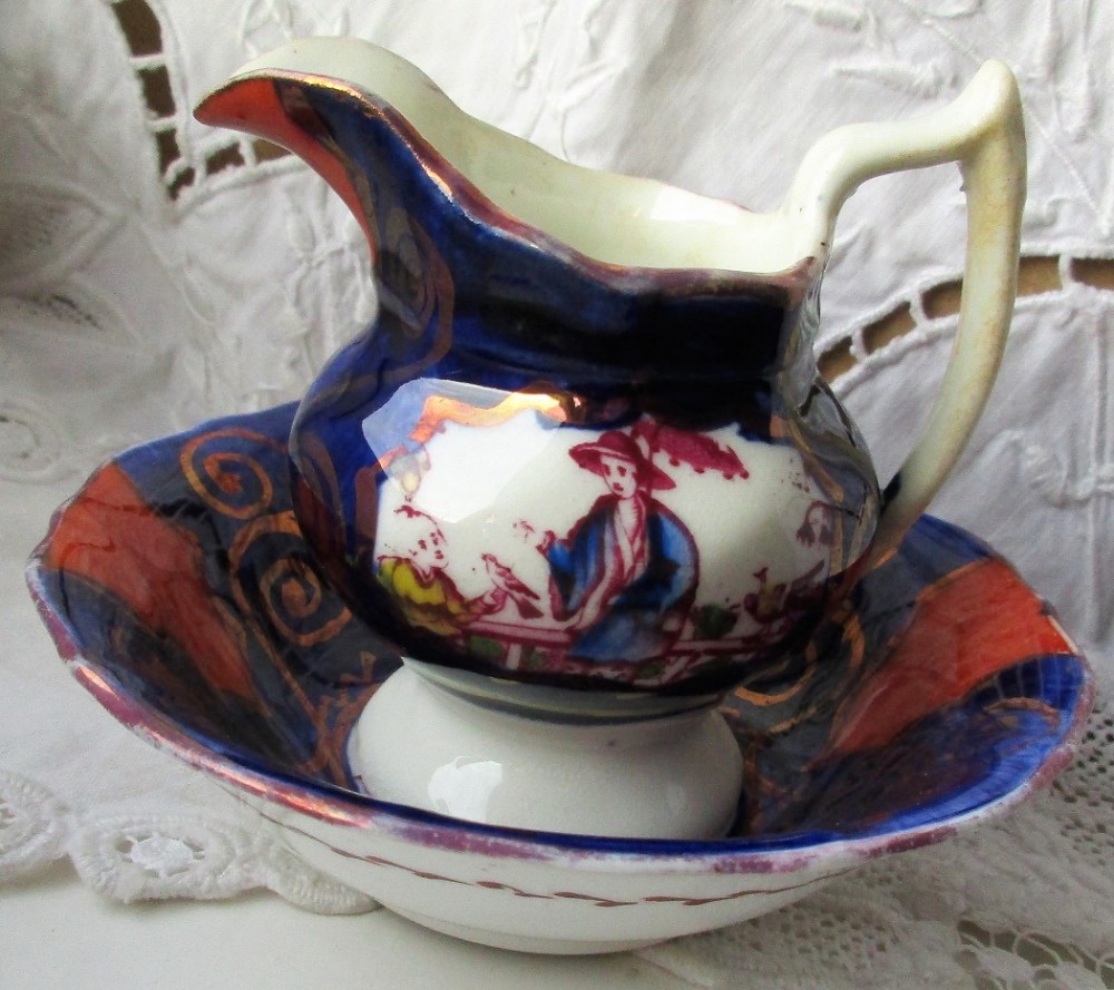 Antique Victorian Gaudy Welsh 