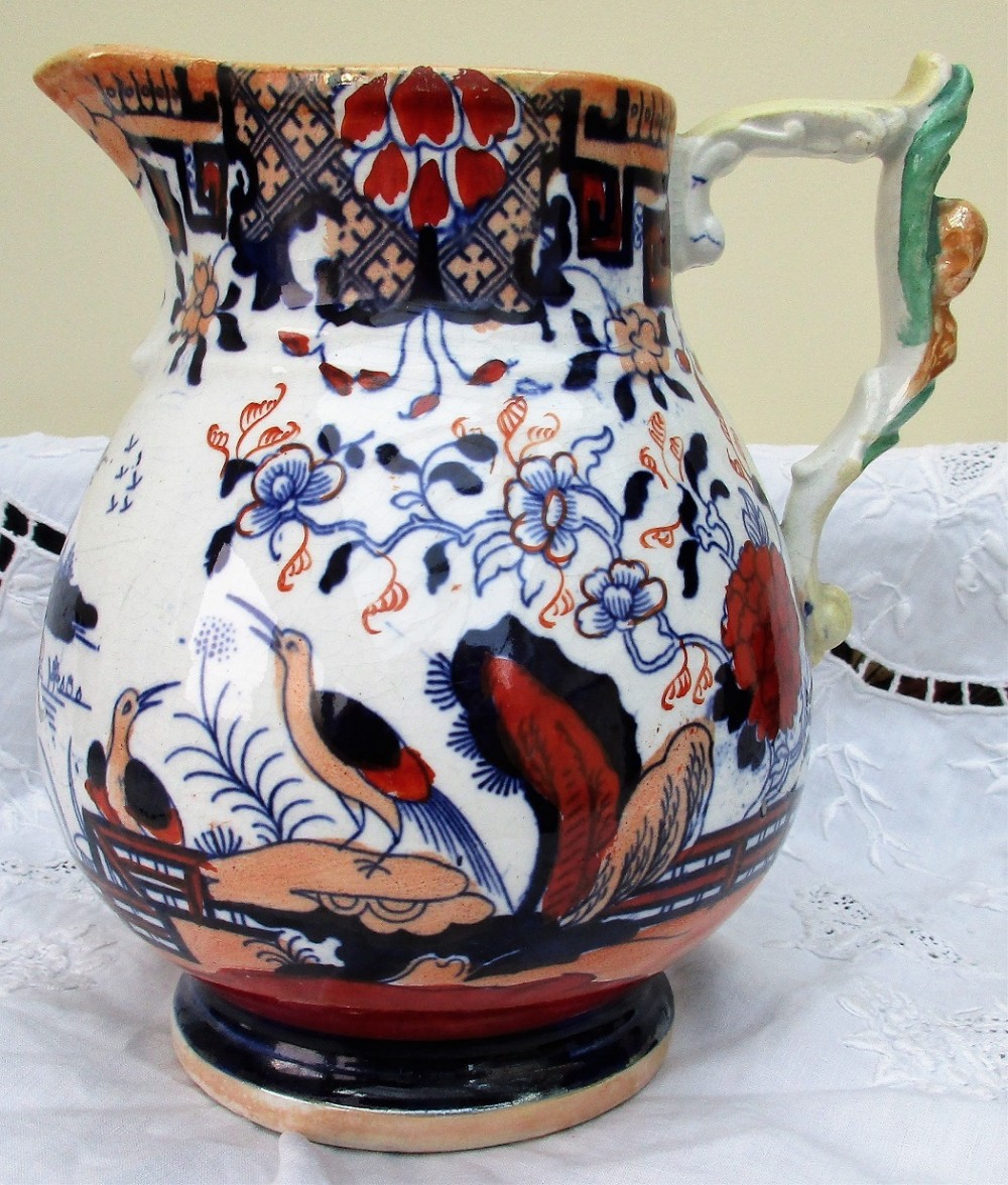 Fenton Stone Works Ironstone Jug ~ Charles James Mason & Co.