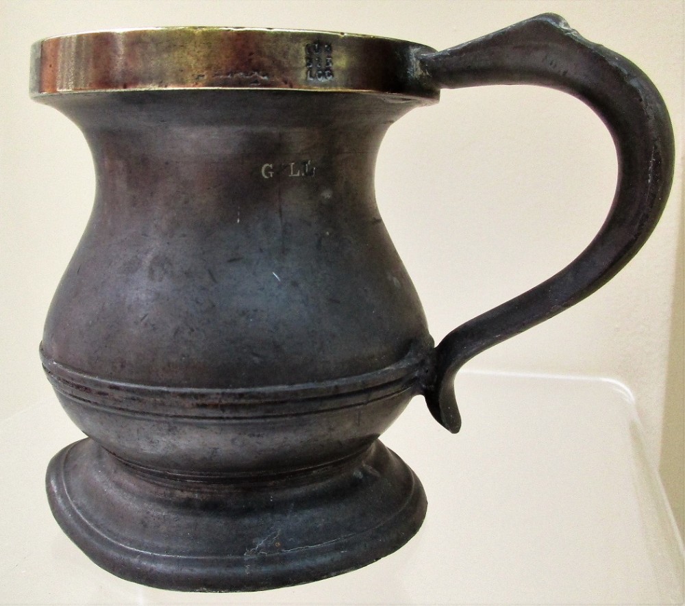 Antique English Victorian Pewter 