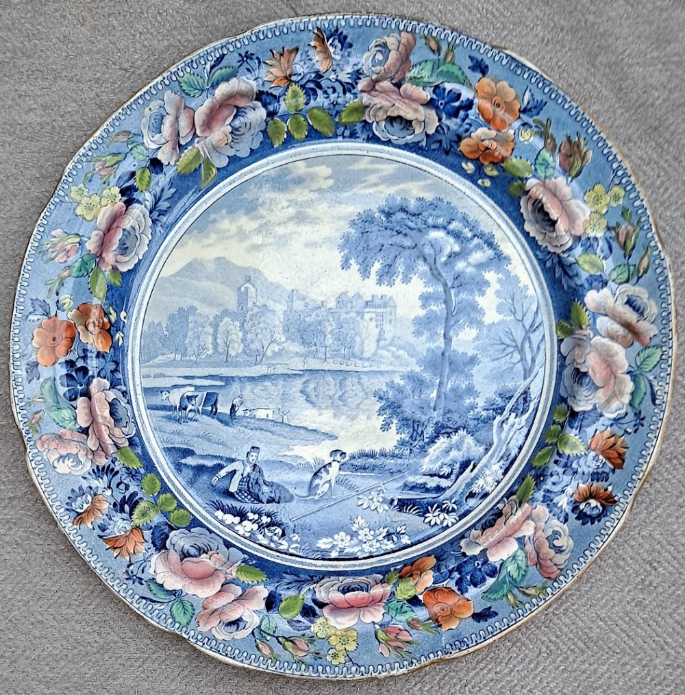 Antique English Georgian Blue & White 