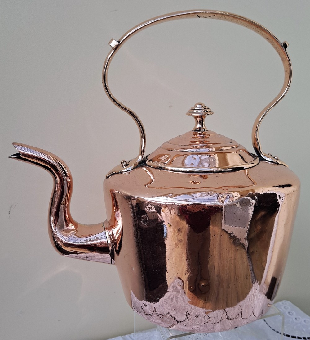 Antique English Victorian Copper Kettle