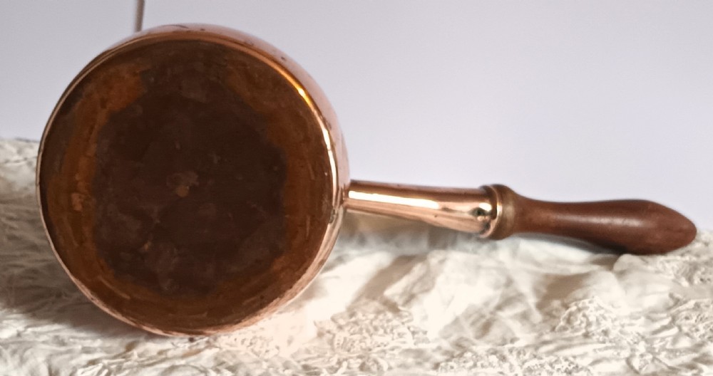Antique English Georgian Copper Brandy Warmer View V