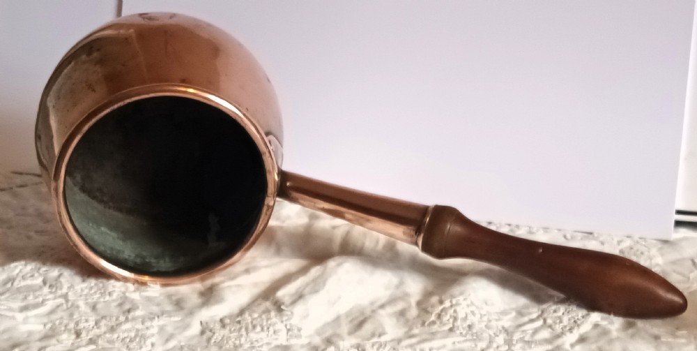 Antique English Georgian Copper Brandy Warmer View VI
