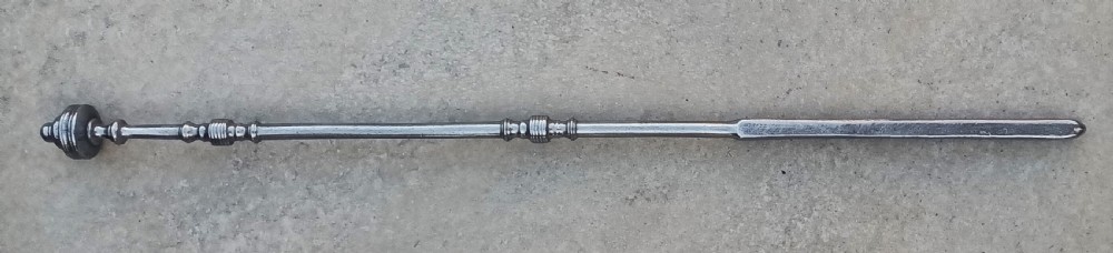 Set of Three Antique English Georgian Steel Fire Irons View II