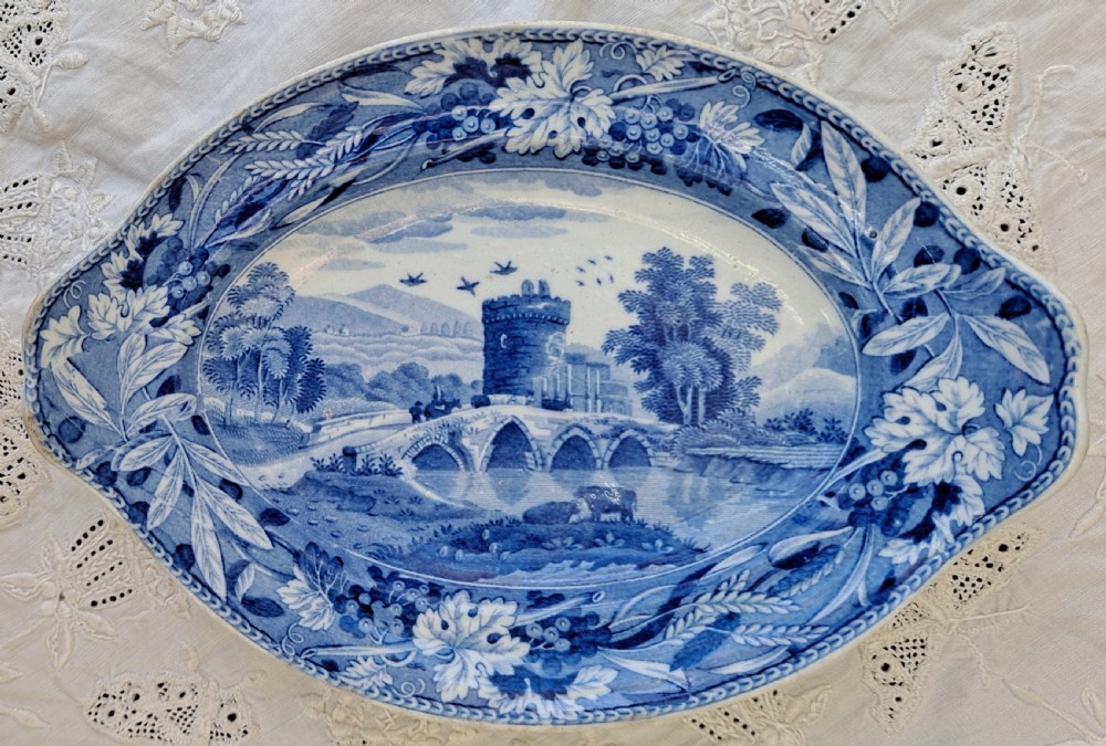 Antique English Georgian Blue and White 
