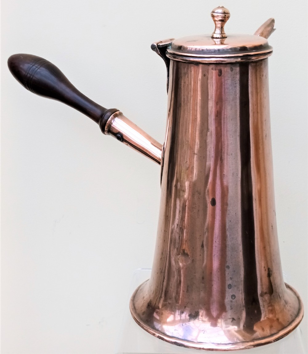 Antique English Georgian Copper Coffee Pot View III